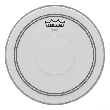 REMO POWERSTROKE 3, Coated, 13'' Clear Dot Top Side  --  13'' .P3-0113-C2