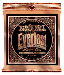 ERNIE BALL 2544 --   .  Everlast Coated Phosphor Bronze Medium (13-17-26-34-46-5