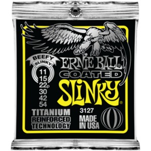 ERNIE BALL 3127 --    (11-15-22-30-42-54) Titanium RPS Beefy Slinky 