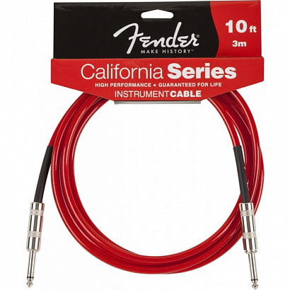 FENDER 10' CALIFORNIA CABLE CANDY APPLE RED --  , 3 ,  ,