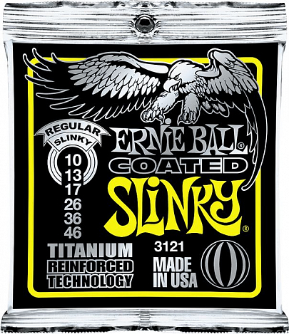ERNIE BALL 3121 --    (10-13-17-26-36-46) Titanium RPS Regular Slinky