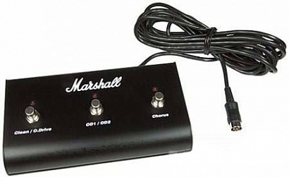 MARSHALL PEDL10014 TRIPLE FOOTSWITCH WITH STATUS LED'S --  