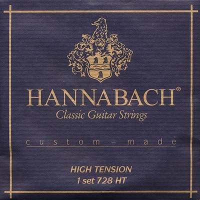 HANNABACH 728HTC Carbon Custom Made -- струны для классической гитары сильное натяжения