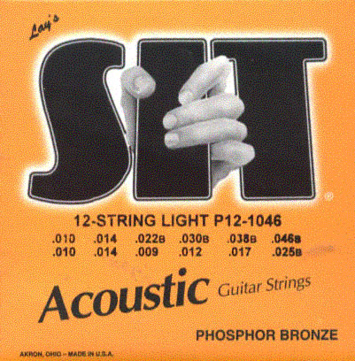SIT P121046 -- ������ ��� 12-�������� ������������ ������, Phosphor Bronze Light, 10-46