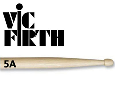 VIC FIRTH 5AN -- барабанные палочки, орех, с нелоновым наконечником, длина 16", диаметр 0,565", сери