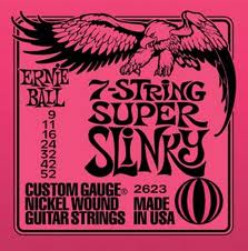 ERNIE BALL 2623 --    7-   Super Slinky (9-11-16-24w-32-42-52)