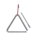 BRAHNER DP-405 -- треугольник 5", хромированный с держателем и ударной палочкой 13 cм