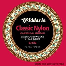 D'ADDARIO EJ27N-3/4 --      3/4,  Silver,Normal Tensio