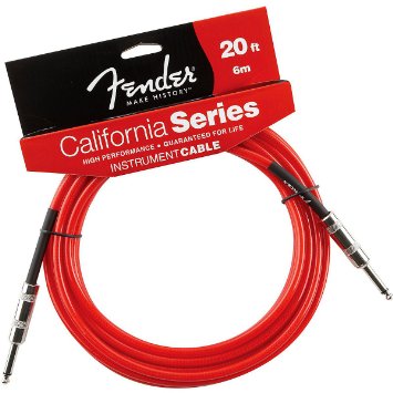 FENDER 20' CALIFORNIA CABLE CANDY APPLE RED - - ���������������� ������, 6 �, �������������� ����, �