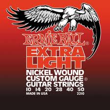 ERNIE BALL 2210 --    Nickel Wound Extra Light (10-14-20w-28-40-50)