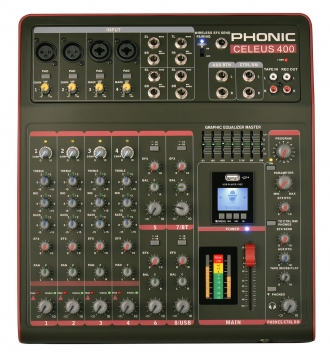 Phonic CELEUS 400 --   8- , USB /, USB , Bluetoo