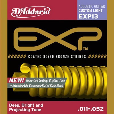 D'ADDARIO EXP13 COATED --    . .   80/20  ., Custom Light 11-52, 6- 
