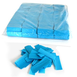 GLOBAL EFFECTS - - конфетти бумажное 17х55мм голубой, изготовлено из негорящей бумаги, пожаробезопа