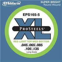 D'ADDARIO EPS165-5 -- ������ ��� ���-������, 5 ���, �����, Long, Pro Steels round 45-135