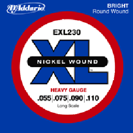 D'ADDARIO EXL230 XL NICKEL WOUND -- струны для бас гитары Super Soft Long 50-110