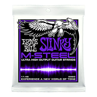 ERNIE BALL 2920 --   . M-STEEL Power Slinky (11-14-18p-28-38-48)