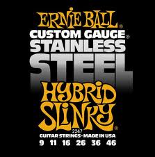 ERNIE BALL 2247 -- ������ ��� �������������, Stainless Steel Hybrid Slinky (9-11-16-26-36-46)