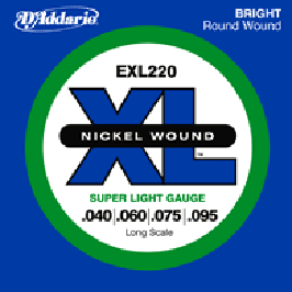 D'ADDARIO EXL220 XL NICKEL WOUND -- ������ ��� ��� ������ Super Soft Long 40-95