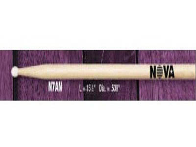 VIC FIRTH N7AN --  барабанный палочки 7A, орех, нейлоновый наконечник, длина 15 1/2", диаметр 0,540"