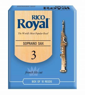 RICO RIB1030 -- трости для саксофона-сопрано Rico Royal, №3 ЦЕНА ЗА 1ШТ.