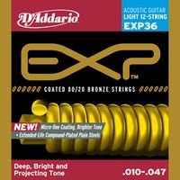 D'ADDARIO EXP36 COATED --   12- a , Extra Light 10-47