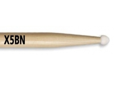 VIC FIRTH X5BN -- барабанные палочки, орех, нейлоновый наконечник, Extreme 5BN, L=16 1/2", Dia.=.595