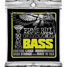 ERNIE BALL 3832 -- струны для бас-гитары, Coated Bass Regular (50-70-85-105)