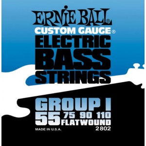 ERNIE BALL 2802 --   -, Group I Flat Wound (55-75-90-110)