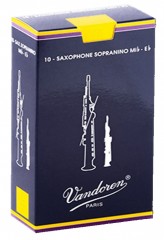 VANDOREN SR 203 -- трости для сопрано-саксофона №3, серия Traditional, (10 шт) ЦЕНА ЗА 1ШТ.