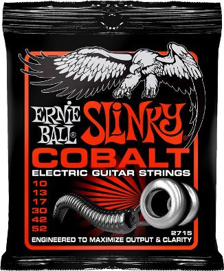 ERNIE BALL 2715 --   , 10-52 Cobalt Skinny Top Heavy Bottom Slinky