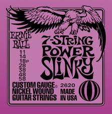 ERNIE BALL 2620 --    7-   Power Slinky (11-14-18p-28-38-48-58)
