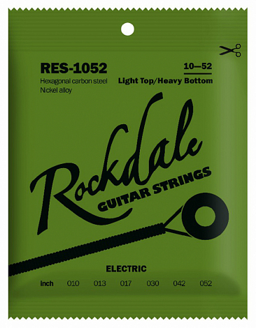 ROCKDALE RES-1052  -- струны для электрогитары с шестигранным сердечником и никелевым покрытием. Раз