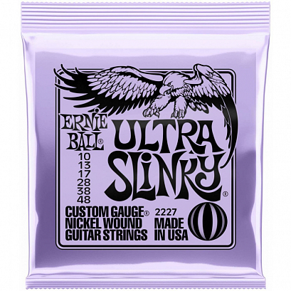 ERNIE BALL 2227 -- струны для электрогитары, Nickel Wound Slinky Ultra 10-48