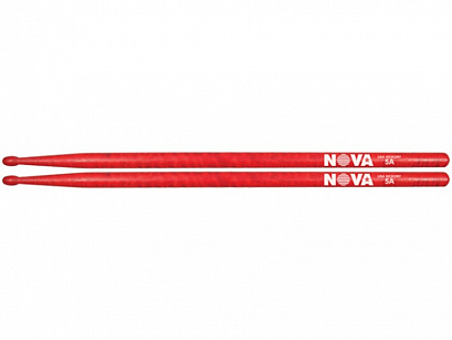 VIC FIRTH N5AR -- барабанные палочки, тип 5A с нейлоновым наконечником, материал - орех, красный.