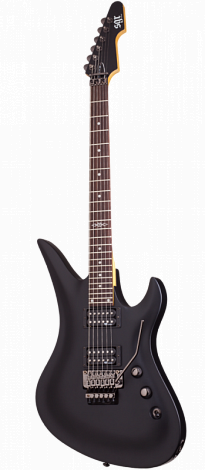 SCHECTER SGR AVENGER FR MBK --  6 , ,Floyd Ros,  Midnight Black