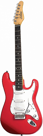 SCHECTER VS-1 HOT ROD RED -- электрогитара, корпус: ольха, гриф: клен, S/S/S, колки: Schecter Chrome