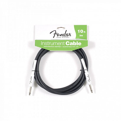 FENDER 10` INSTRUMENT CABLE BLACK -- ��������������� ������, 3 �, ���� ������