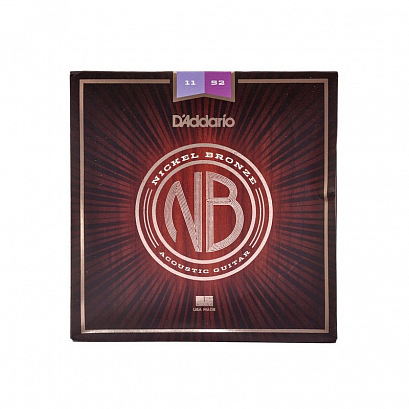 D'ADDARIO NB1152 NICKEL BRONZE  -- ������ ��� ������������ ������, Custom Light, 11-52