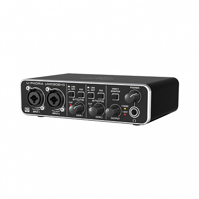 BEHRINGER UMC202HD -- ��������������,  2�����, 2 ������, ����. ������������� MIDAS,24-Bit/192 kHz