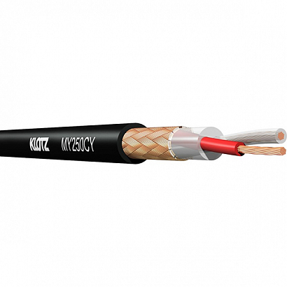 KLOTZ MY250CY -- микрофонный кабель, структура: (2x0.50 мм2), цвет черный