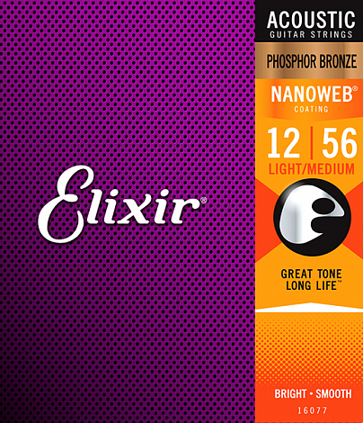 ELIXIR 16077 NANOWEB --      Light-Medium,  , 12-56