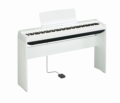 YAMAHA P-125aWH -- цифровое пианино, со стойкой и педалью, белое (3 коробки)