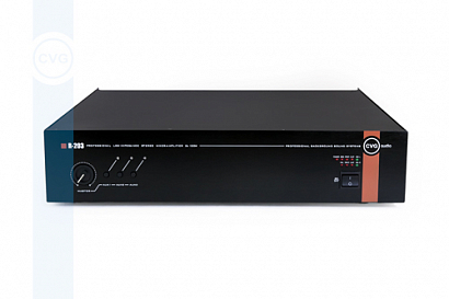 CVGAUDIO R-203 -- Микшер-усилитель двухканальный, 2х100W/8ohm, 3хLINE in, 1xMIC in, 2U