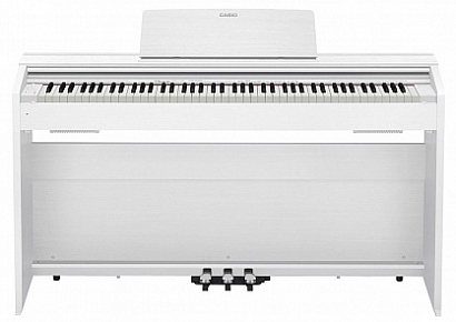 CASIO PX-870WE -- цифровое фортепиано, 88 клавиш, полифония 256 нот, 19 тембров, цифровые эффекты