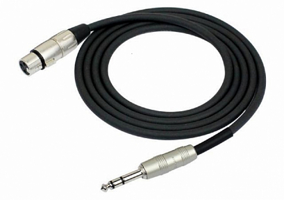 KIRLIN MP-484PR 6M  BK --  :   , 6 ,   XLR MALE - - 1/4" TRS