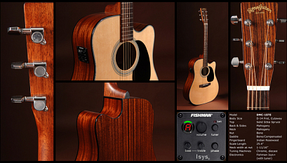 SIGMA DMC-1STE -- электроакустическая гитара, цвет натуральный