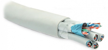 Hyperline FUTP24W-C5-S24-IN-LSZH-GY F/UTP-- ������ ����� ����, �������������� F/UTP, 100�