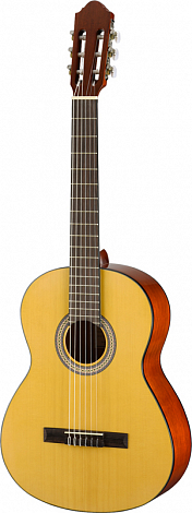 WALDEN N450W  -- гитара классическая, в/дека - массив ели, н/дека и обечайки - махагон, лакированная