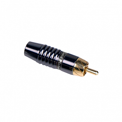 INVOTONE RCA500M/BK -- тюльпан кабельный, RCA, 'золото',  корпус металл, цвет черный