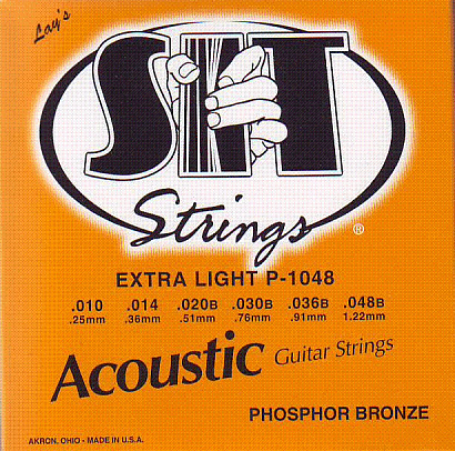 SIT P1048 -- ������ ��� ������������ ������, Phosphor Bronze Extra Light, 10-48